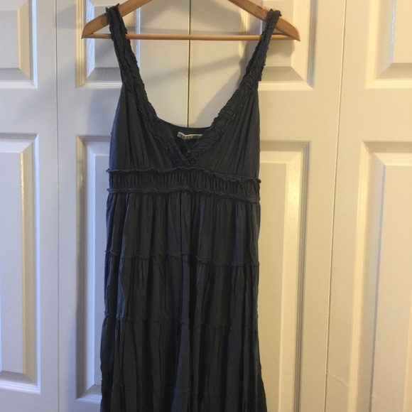 Velvet Dresses & Skirts - Grey Anthro Dress